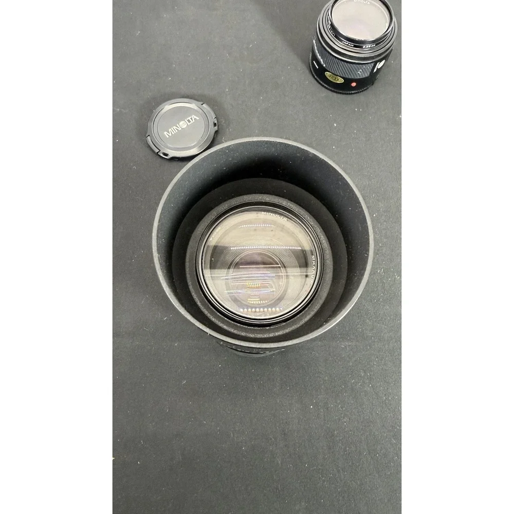Minolta Maxxum AF Lens Bundle - 50mm Prime & 70-210mm f4 Beercan Zoom Set Hood